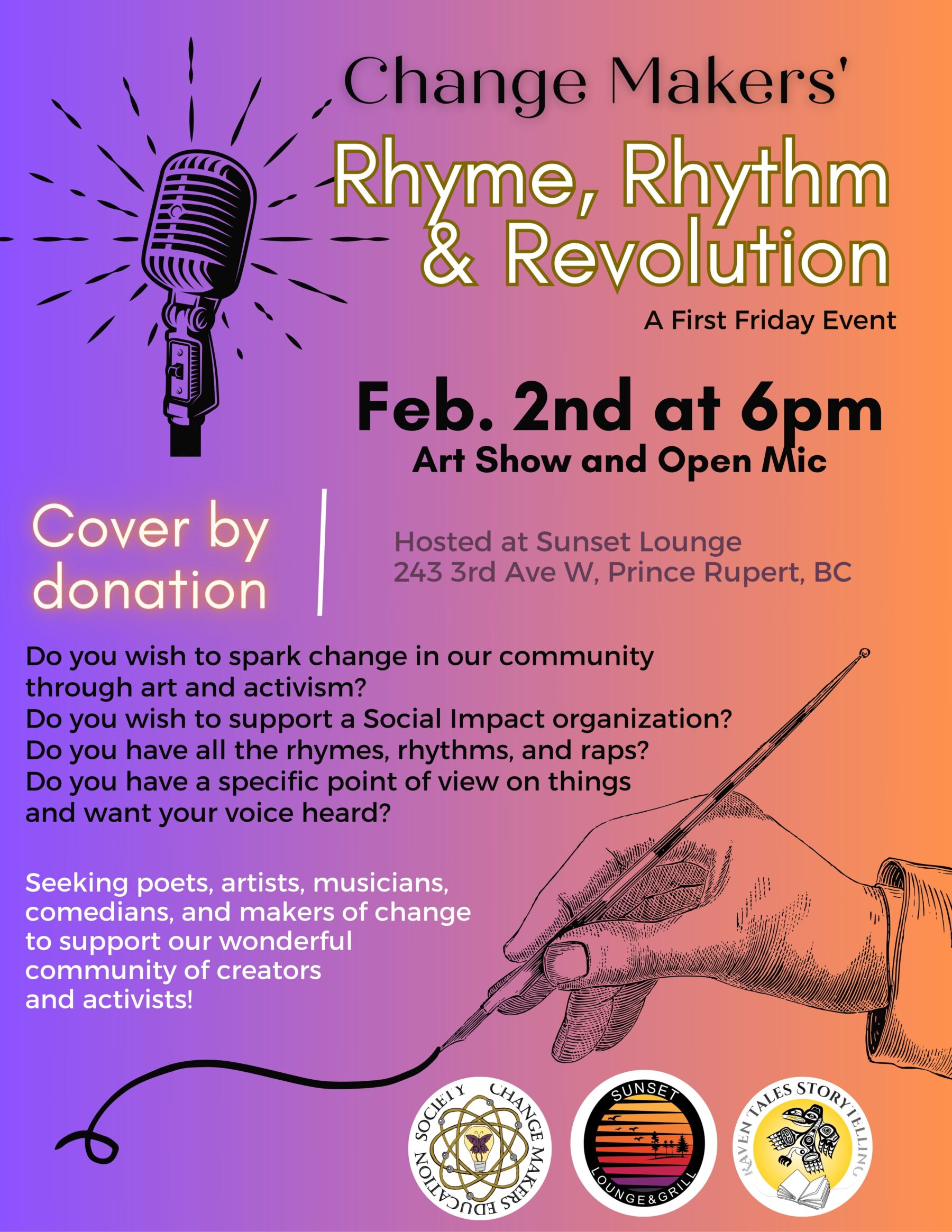 Rhyme, Rhythm, and Revolution Events Visit Prince Rupert