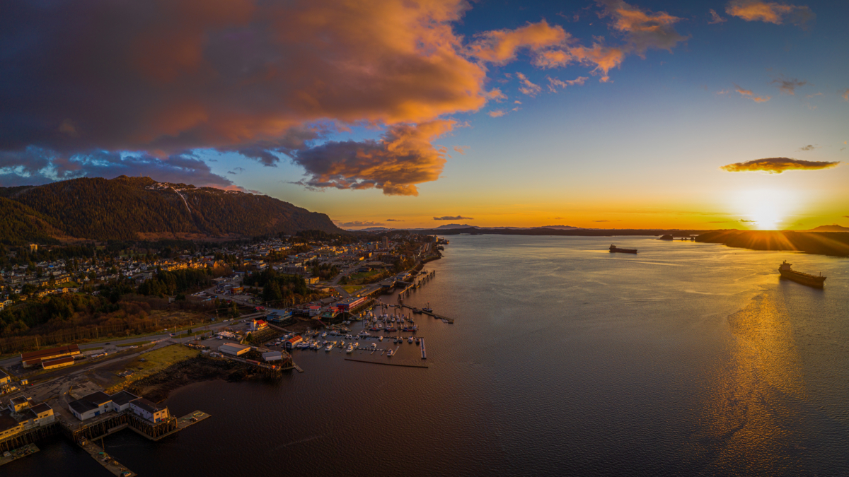 Aerial view of Prince Rupert