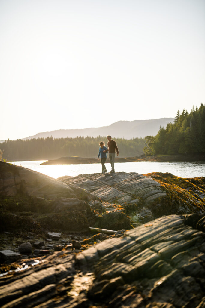 Walking the shoreline in Prince Rupert.